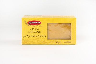 Макаронные изделия из твердых сортов пшеницы с добавлением яйца GranOro All'Uovo Gli Speciali da Forno №120 "Лазанья" 500 г
